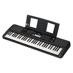 Yamaha PSR-E383 Portable Keyboard for Beginners, 650 Authentic Instrument Voices and Touch-Sensitive Keys with 48-Note Polyphony, Includes 2 Online Lessons with Yamaha Music School Teacher
