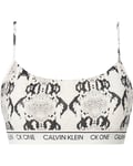Calvin Klein String Bralette - CK One Cotton W Various Snake Print/Oatmeal Heather (Storlek M)