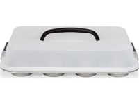 Patisse Muffinsform Med Lock 35 Cm Silverstål 12 Fack
