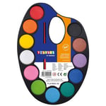 Playbox Vattenfärger i Palett 40 mm - Mixade Färger 12 st