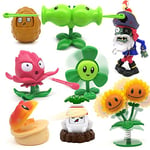 MIAOGOU Plants Vs Zombies Toys 8pcs/set New Plants Vs Zombie Toys Double Headed Pea Shooter Clover Set Boy Toys Without Box