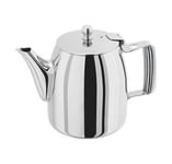 Stellar Traditional 2 Cup / 400ml Continental Teapot Stainless Steel - Boxed