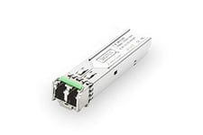 DIGITUS Module SFP Gigabit universel - 1,25 Gbit/s - Mini GBIC - pour câble à fibre optique monomode - LC duplex - longueur d'onde 1550 nm - portée 80 km - Plug & Play