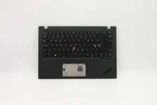Lenovo ThinkPad X1 Carbon 8th Gen Palmrest Touchpad Cover Keyboard Nordic, Svensk, Dansk, Norsk, Finsk