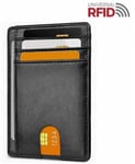 Korthållare Med RFID Skydd Svart Blank