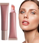 Tinted Lip Balm | Glitter Shine Primer Lip Tints Nourishing Lip Glow Oil Non-Sti