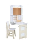 Kidkraft Arches Floating Wall Desk and Chair Set - White, One Colour