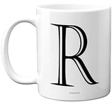 Stuff4 Personalised Alphabet Initial Mug - Letter R Mug, Gifts for Him Her, Fathers Day, Mothers Day, Birthday Gift, 11oz Ceramic Dishwasher Safe Mugs, Anniversary, Valentines, Christmas, Retirement