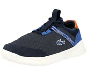 New Boys Lacoste LT Dash 319 1 Navy/Blue Textile Junior Trainers Shoes UK 13