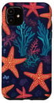 Coque pour iPhone 11 Corail esthétique étoile de mer