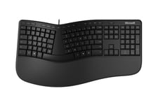 Microsoft Ergonomic Keyboard - til Business - tastatur - sort