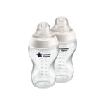 Tommee Tippee Bottle New Born Set Close To Nature Clear Design BPA Free 3m+