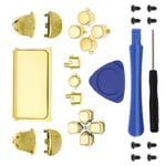 24x Full Set Buttons Repair Kit for PS4 Pro 040 Controller with Tools ABS Gold