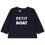 Petit Bateau Langermet T-skjorte Med Trykk Marineblå | Marineblå | 6 months