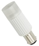 12V BA15d rundtlysende 3W 3 SMD led pære, keramisk, varm