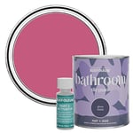 Rust-Oleum Pink Water-Resistant Bathroom Tile Paint in Gloss Finish - Raspberry Ripple 750ml