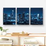 Canvastavla / Tavla Set - Los Angeles - 90x40 cm - Canvas