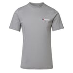 Berghaus Men's Organic Classic Logo T-Shirt, Grey Marl, XS