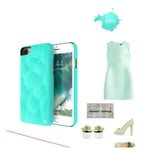 Iphone 7 Plus - Smart Elegant Skal Med Spegel Samt Korthållare Lila