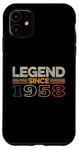 Coque pour iPhone 11 Légende depuis 1958 Original Vintage Birthday Est legend
