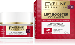 Eveline Lift Booster Collagen Actively Repairing Cream-Wrinkle Filler 70+ 50ml