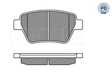 Bromsbelaggssats skivbroms MEYLEPD Quality 025 245 6317PD