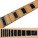 Inlay Sticker Fret Markers for Guitars & Bass - LP/SG Blocks - Black Pearl,F-005BL-BP