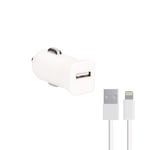 Contact l0925cr02 – Car Charger with 2.1 A MFI Lightning Cable for Apple iPhone 