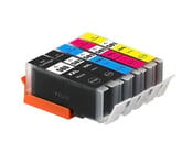 5 Compatible Ink Cartridges, Use for Canon Pixma TS705, TR7550, TR8550, TS8150