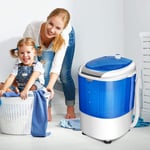 Mini tvättmaskin rese tvättmaskin tvättmaskin med centrifug blå