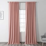 HPD Half Price Drapes Room Darkening Curtains 84 Inches Long for Bedroom & Living Room (1 Panel), 50 X 84, Taffy Pink