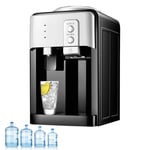 220V Electric Water Dispenser, Desktop Water Dispenser Cold Hot Ice Water Cooler Heater Drinking Fountain for Home Office Hotel Coffee Tea Bar, Simple Operation
