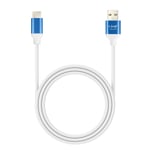 Câble USB vers USB C Fast Charge 3A Synchronisation Longueur 1.5m LinQ Bleu