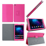 Housse Lenovo Tab 2 A8-50 8 pouces Cuir Style rose avec Stand - Etui coque rose de protection tablette Lenovo Tab 2 A8-50 - accessoires pochette XEPTIO case