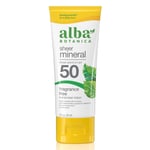 Alba Botanica Fragrance-Free Sheer Mineral Sunscreen SPF50 - 89ml