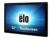 Elo I-Series 2.0 - Tout-en-un - Core i3 8100T / 3.1 GHz - RAM 8 Go - SSD 128 Go - UHD Graphics 630 - GigE - LAN sans fil: 802.11a/b/g/n/ac, Bluetooth 5.0 - Aucun SE fourni - moniteur : LED 21.5" 1920 x 1080 (Full HD) écran tactile - noir