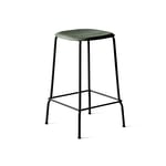 HAY Soft Edge 30 Low barpall hunter, svart stålstativ