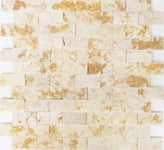Mosaique Marbre Composite Visage de Split Sunny Beige 3D Carreau 42-X3D46 10