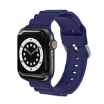 VIGTMO Bracelet Compatible avec Apple Watch Bracelet 38mm 40mm 41mm 42mm 44mm 45mm, Bracelet en Silicone Compatible avec iWatch SE/Series 7 6 5 4 3 2 1, 38mm/40mm/41mm(Bleu royal)
