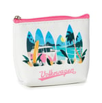 OFFICIAL VW VOLKSWAGEN CAMPER VAN WAVES ARE CALLING DESIGN PINK ZIP WALLET PURSE