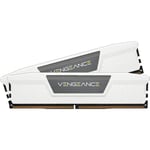 Corsair VENGEANCE 32GB (2x16GB) DDR5 DRAM 5200MHz C40 Memory Kit - White CMK32GX5M2B5200C40W