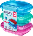 Sistema Lunch Food Storage Containers  200 Ml  Small Snack Pots Bpa-Free Plastic