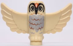 LEGO Animal Owl Spread Wings with Black Beak and Eyes Minifigure