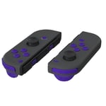 eXtremeRate Purple Replacement ABXY Direction Keys SR SL L R ZR ZL Trigger Buttons Springs, Full Set Buttons Repair Kits with Tools for Nintendo Switch Joycon & Switch OLED Joy con