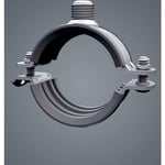 Scanclamp robust rörklämma ⅜/M10/M12 med gummi 108-115 mm (4&#39;&#39;)