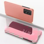 SKALO Samsung A53 5G Clear View Plånboksfodral - Roséguld Rosa guld