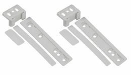 2 Pack Aeg Integrated Fridge & Freezer Door Plastic Mounting Bracket Fixing Kit
