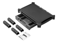 Startech.Com Adjustable Monitor Riser - Large - Drawer - Monitors Up To 32"- Adjustable Height - Desk Monitor Stand (Monstadjdl) - Ställ (Ställbas, 8 Små Höjningsplattor, 4 Stora Höjningsplattor) - För Bildskärm - Plast - Svart - Skärmstorlek: 13"-3