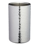 Barcraft Stainless Steel Hammered Silver Wine Cooler