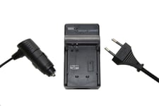 vhbw Chargeur de batterie compatible avec JVC Everio GZ-V500, GZ-V500BUS, GZ-V505 appareil photo digital, camcoder, DSLR- batterie d'action cam
